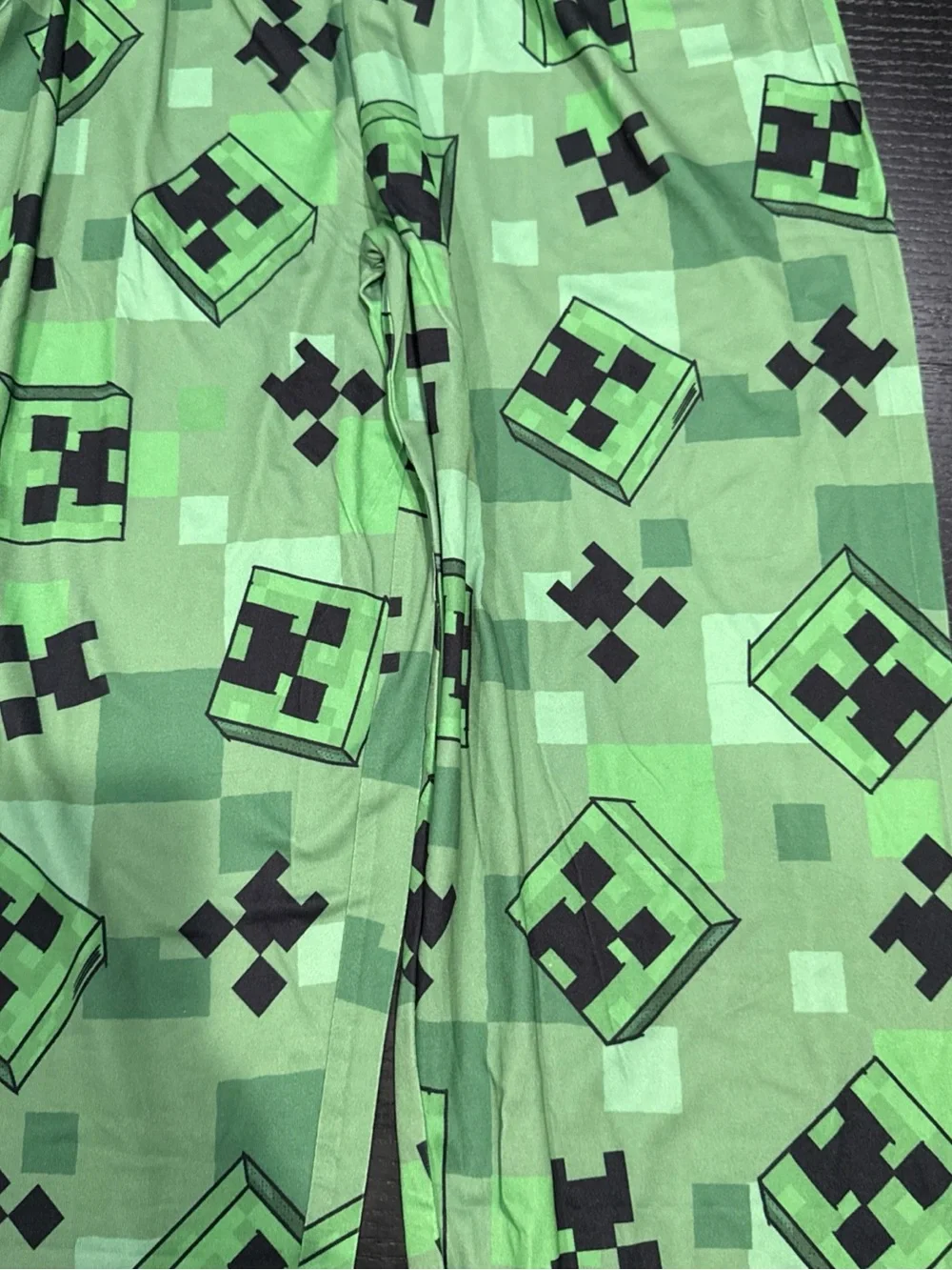 Minecraft X Primark Boys Creeper Pajamas Long Sleeve, Sleep Pants Set 12-13 Yr